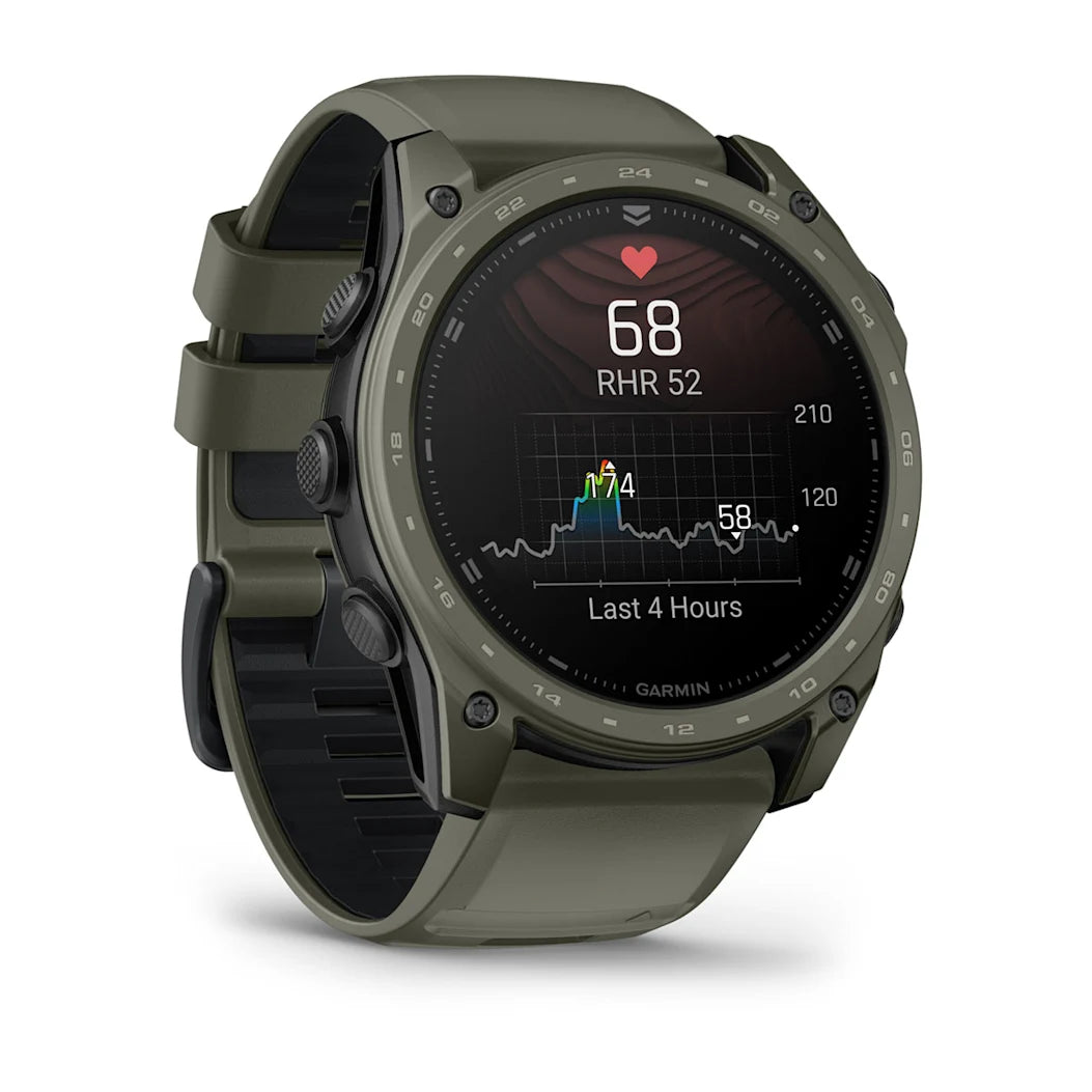 Garmin tactix 8 – 51 mm AMOLED Cerakote Coating Includes Applied Ballistics Ultralight Solver and Olive Drab Cerakote Coating