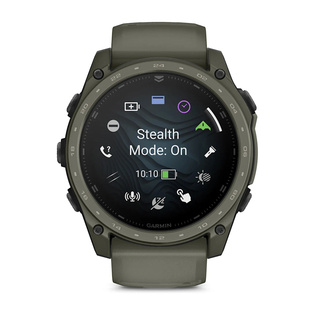 Garmin tactix 8 – 51 mm AMOLED Cerakote Coating Includes Applied Ballistics Ultralight Solver and Olive Drab Cerakote Coating