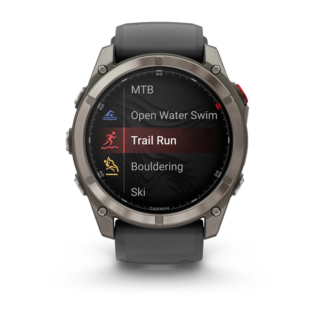 Garmin fēnix 8 Pro 51 mm AMOLED Sapphire Titanium with Graphite / Black Silicone Band