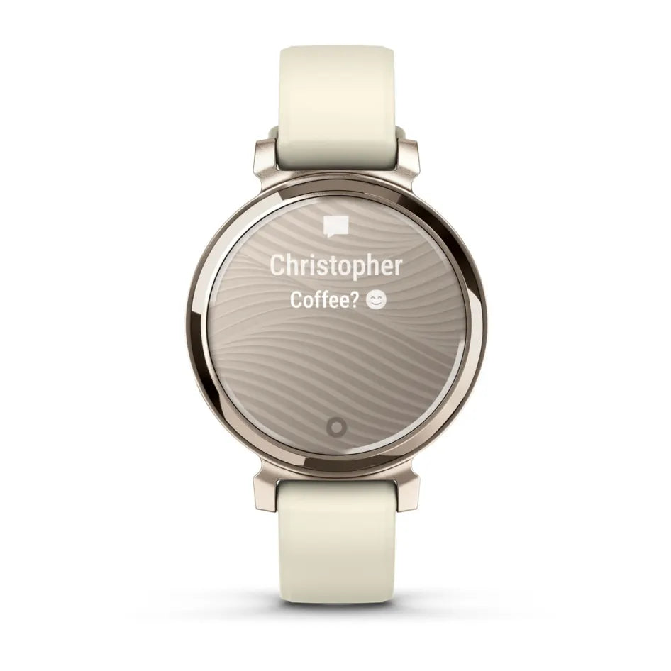 Garmin Lily 2 Cream Gold with Coconut Silicone Band Smartwatch