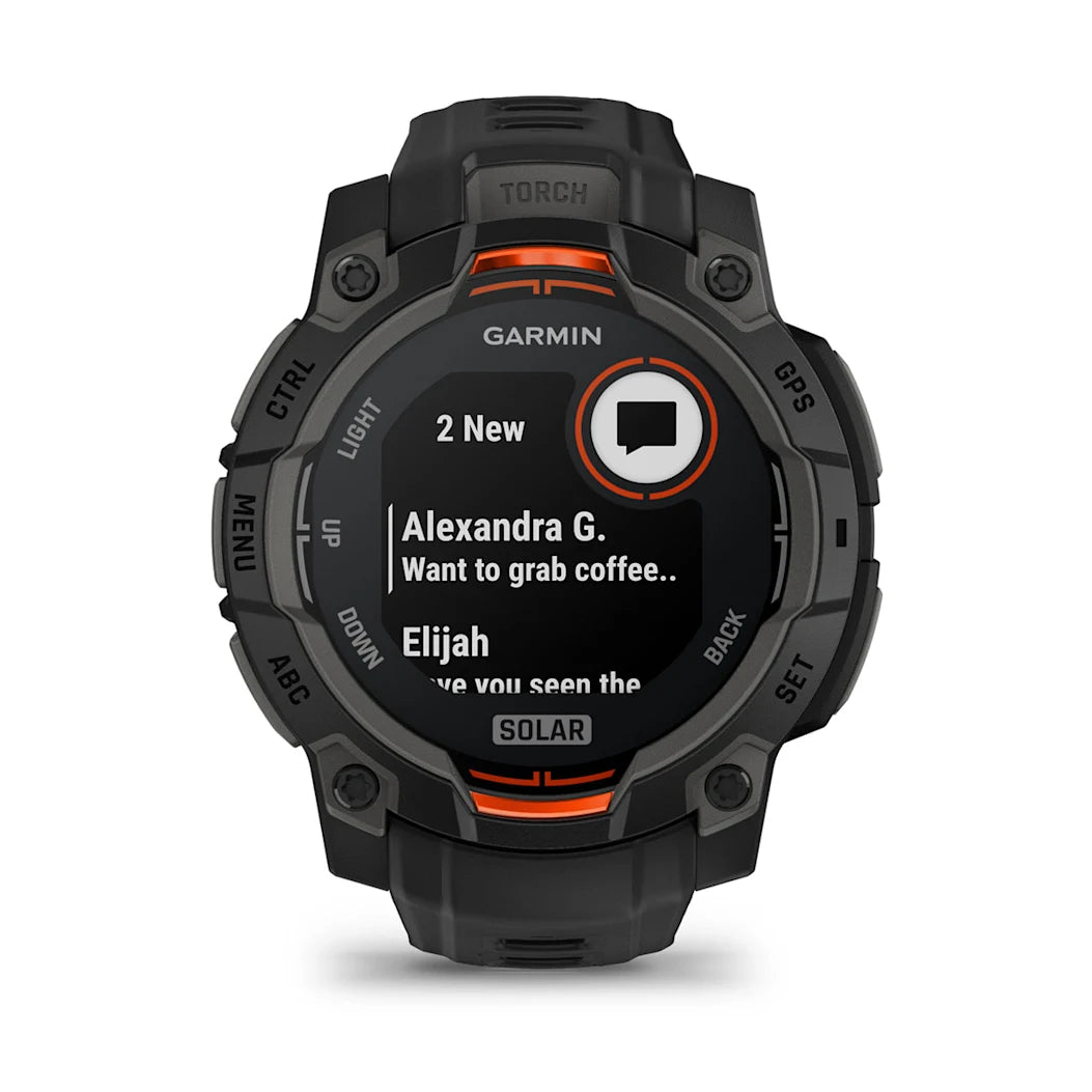 Garmin Instinct 3 – 45 mm Solar Black with Black Band