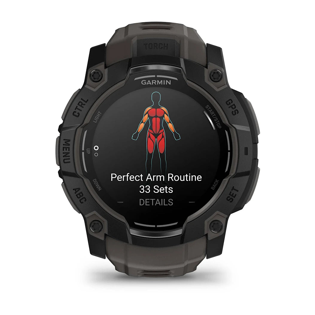 Garmin Instinct 3 – 50 mm AMOLED Black with Charcoal Band