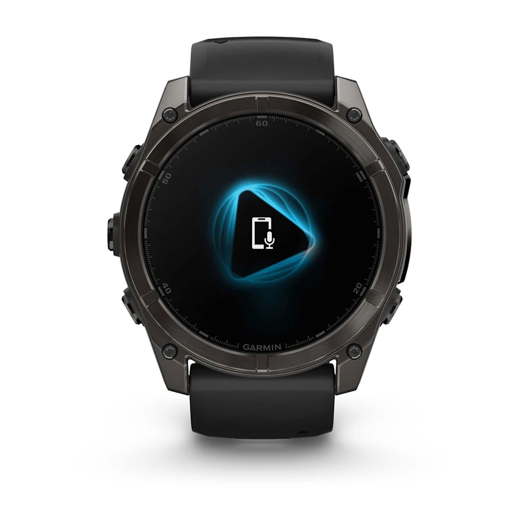 Garmin fēnix 8 – 51 mm AMOLED Sapphire Carbon Gray DLC Titanium with Black / Pebble Gray