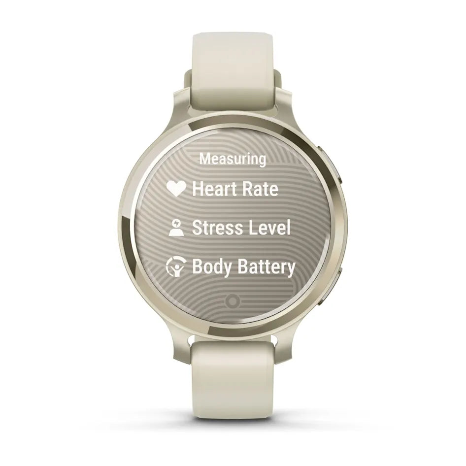 Montre intelligente Garmin Lily 2 Active Or lunaire avec bracelet en silicone Bone