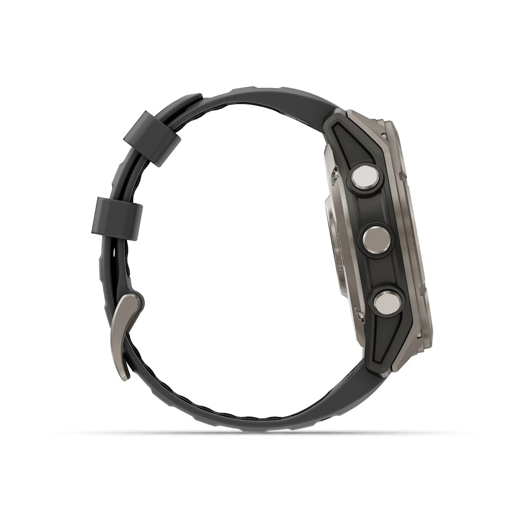Garmin fēnix 8 Pro 51 mm AMOLED Sapphire Titanium with Graphite / Black Silicone Band