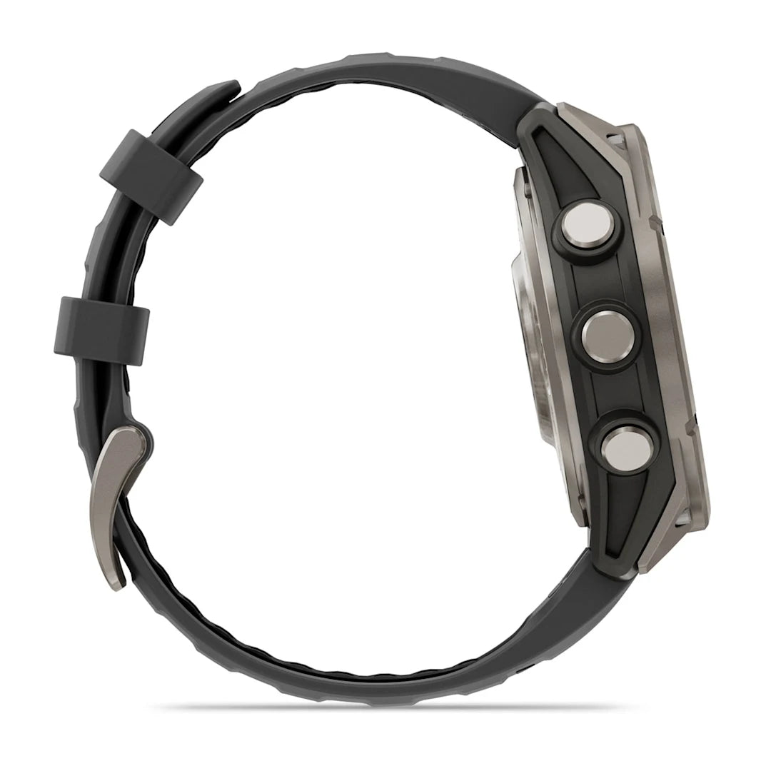 Garmin fēnix 8 Pro 47 mm AMOLED Sapphire Titanium with Graphite / Black Silicone Band