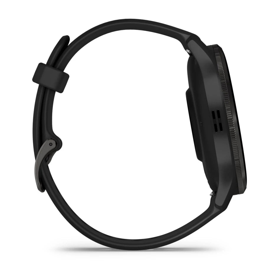Garmin Venu 3 Slate Stainless Steel Bezel with Black Case and Silicone Band Smartwatch