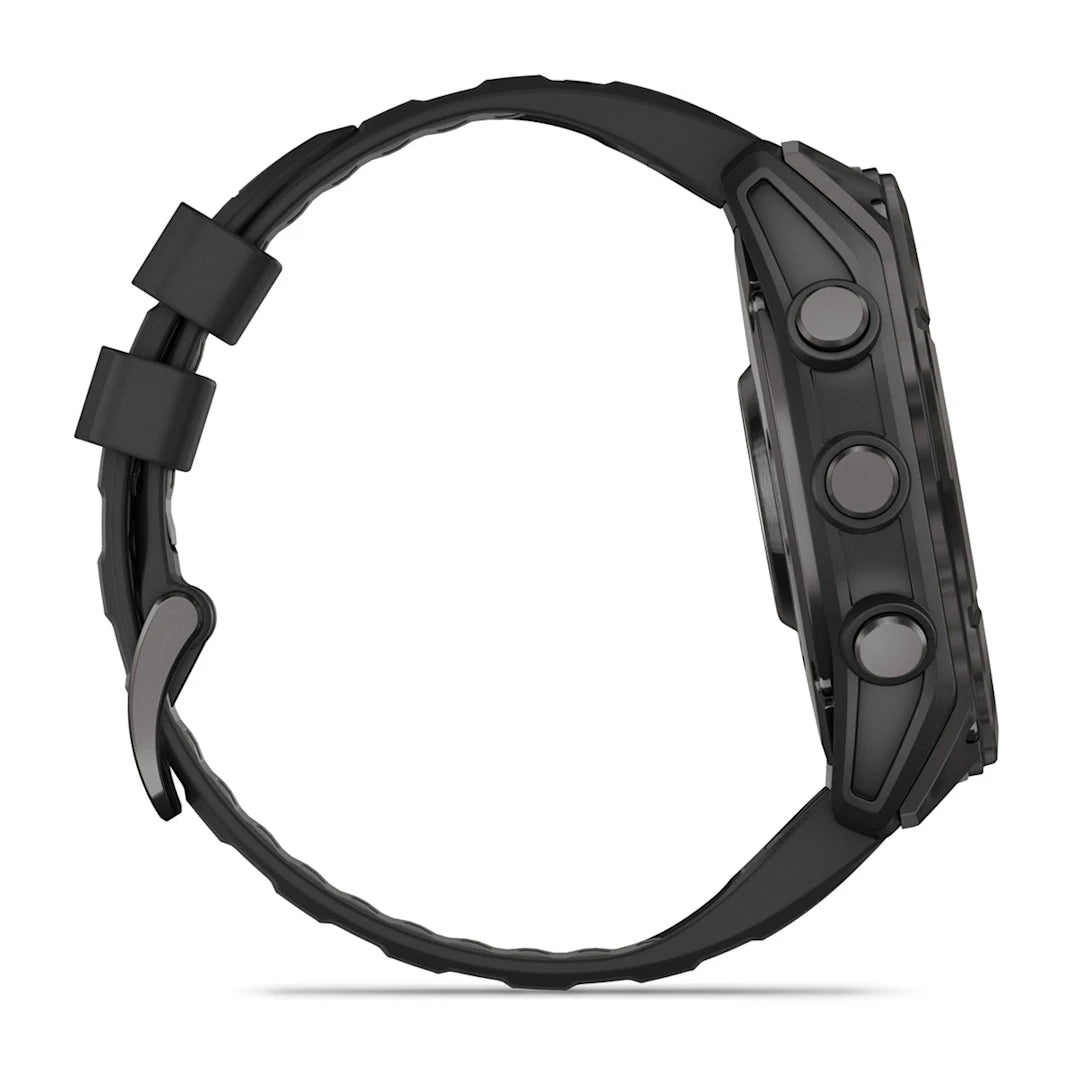 Garmin fēnix 8 – 51 mm AMOLED Sapphire Carbon Gray DLC Titanium with Black / Pebble Gray