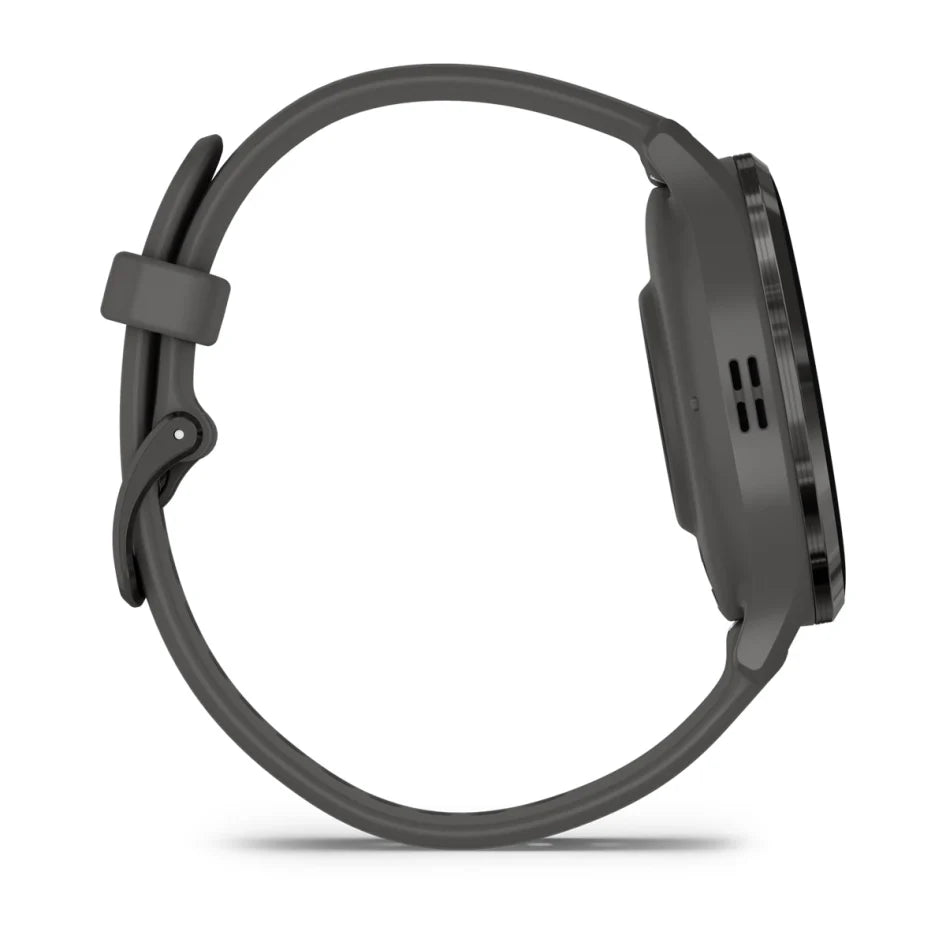 Garmin Venu 3S Slate Stainless Steel Bezel with Pebble Gray Case and Silicone Band Smartwatch