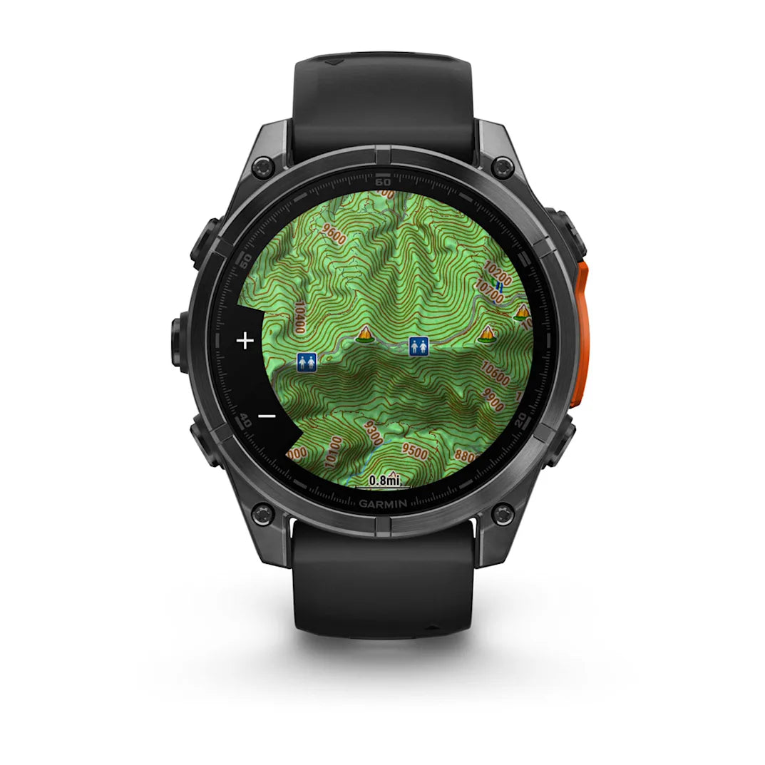 Garmin fēnix 8 – 47 mm AMOLED Slate Gray with Black Silicone Band