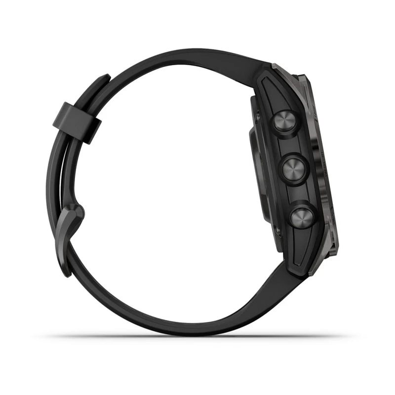 Garmin fēnix 7S Pro – Sapphire Solar Edition Carbon Gray DLC Titanium with Black Band