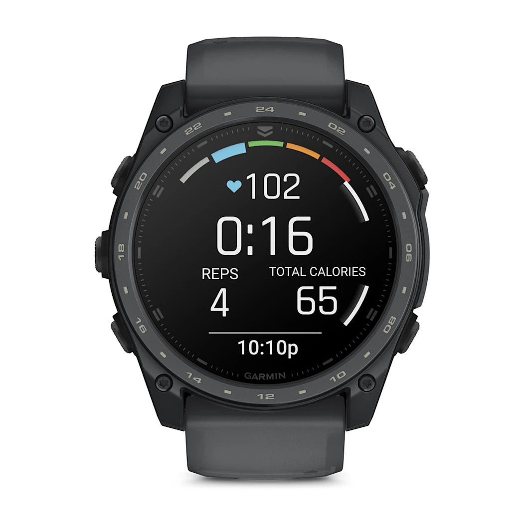 Garmin tactix 8 – 51 mm AMOLED Cerakote Coating Includes Applied Ballistics Ultralight Solver and Slate Gray Cerakote Coating