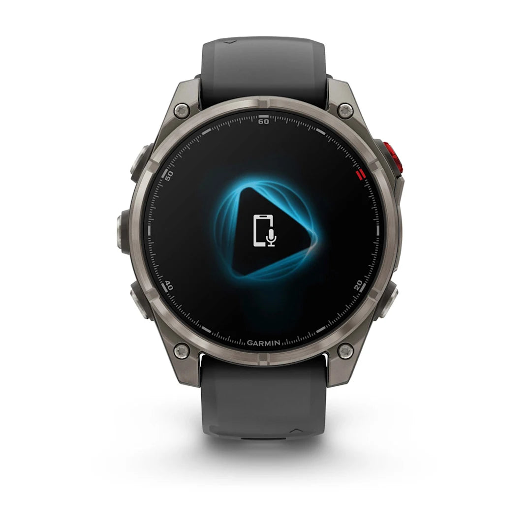 Garmin fēnix 8 Pro 47 mm AMOLED Sapphire Titanium with Graphite / Black Silicone Band