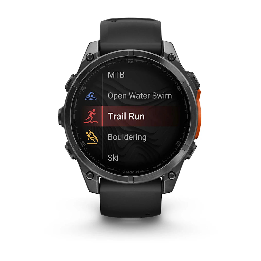 Garmin fēnix 8 – 47 mm AMOLED Slate Gray with Black Silicone Band