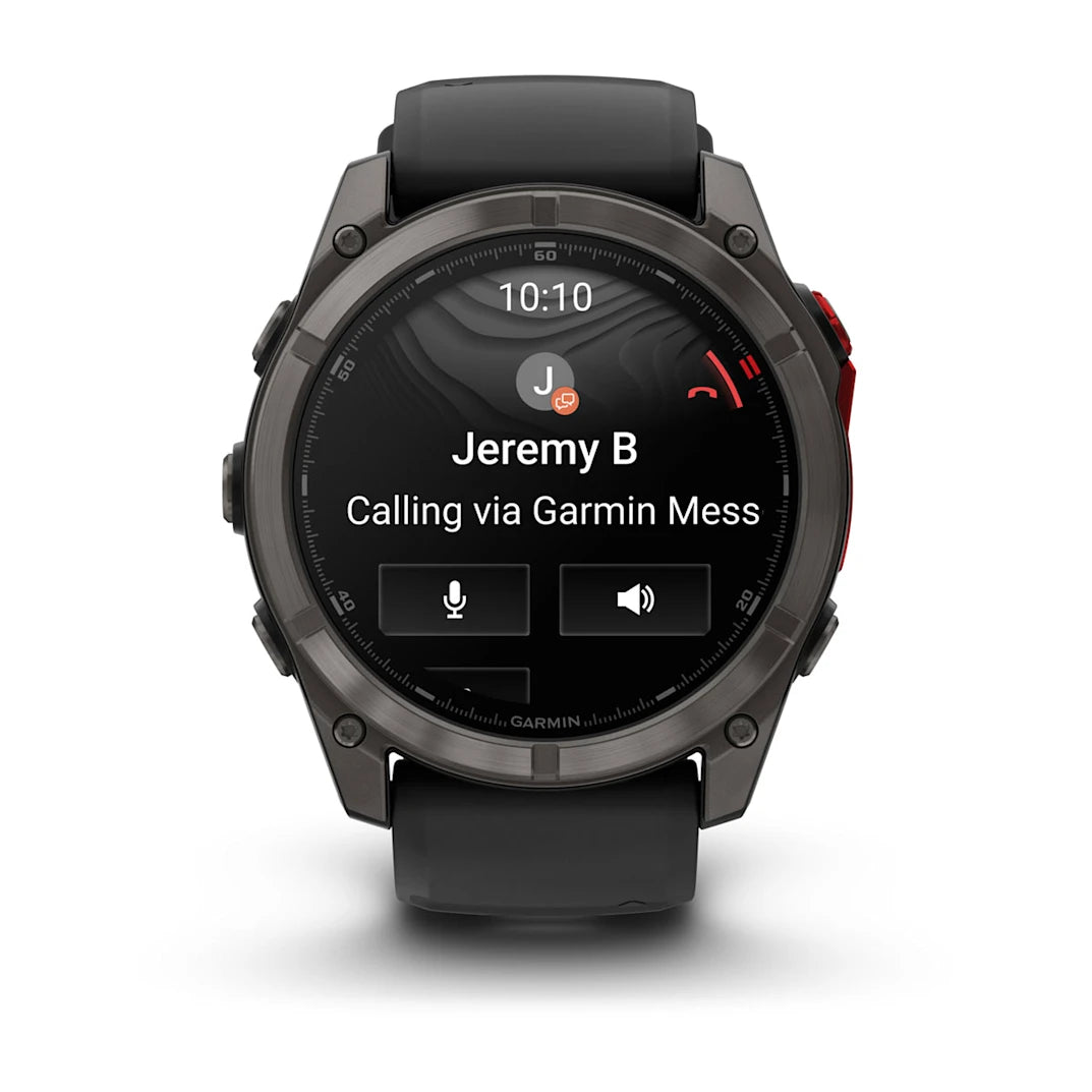 Garmin fēnix 8 Pro 51 mm MicroLED Sapphire Carbon Gray DLC Titanium with Black/Pebble Gray Silicone Band