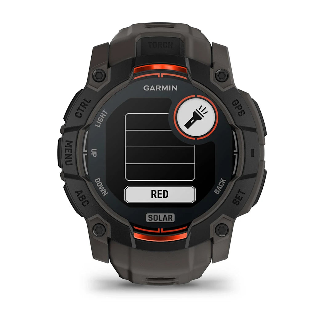 Garmin Instinct 3 – 50 mm Solar Black with Charcoal Band
