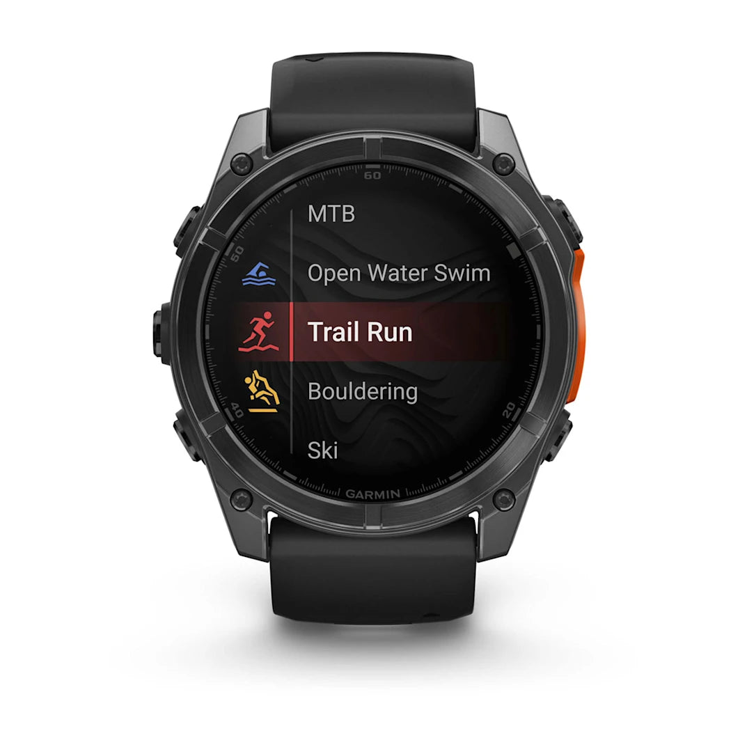 Garmin fēnix 8 – 51 mm AMOLED Slate Gray with Black Silicone Band