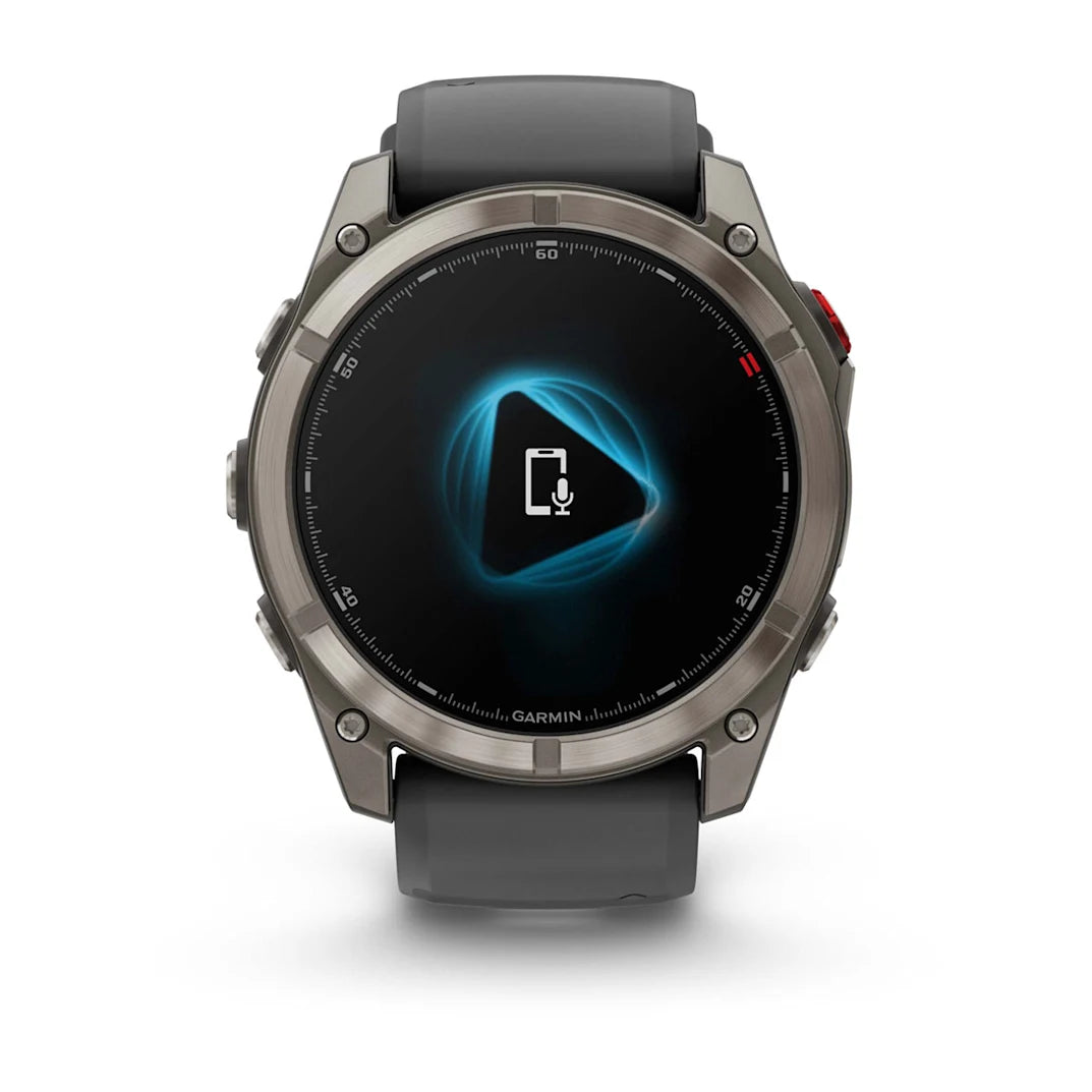 Garmin fēnix 8 Pro 51 mm AMOLED Sapphire Titanium with Graphite / Black Silicone Band