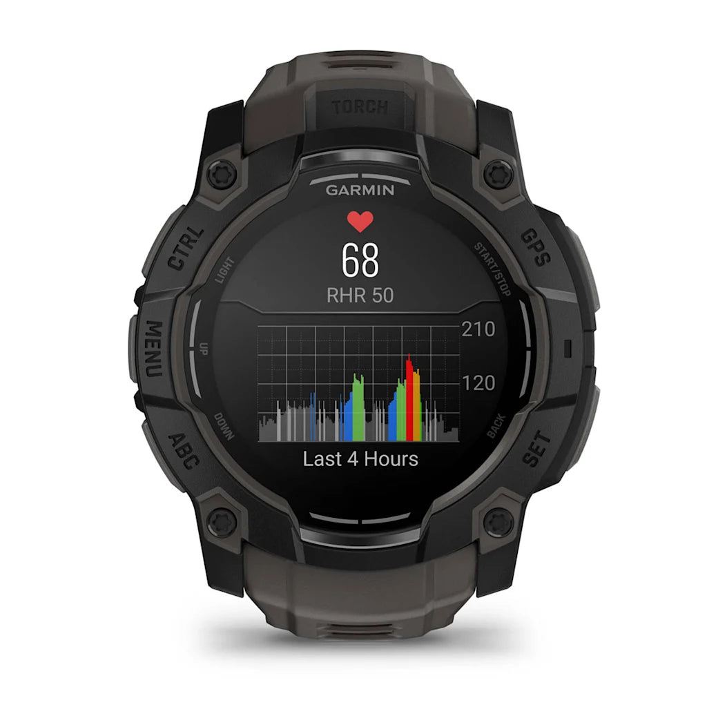 Garmin Instinct 3 – 50 mm AMOLED Black with Charcoal Band