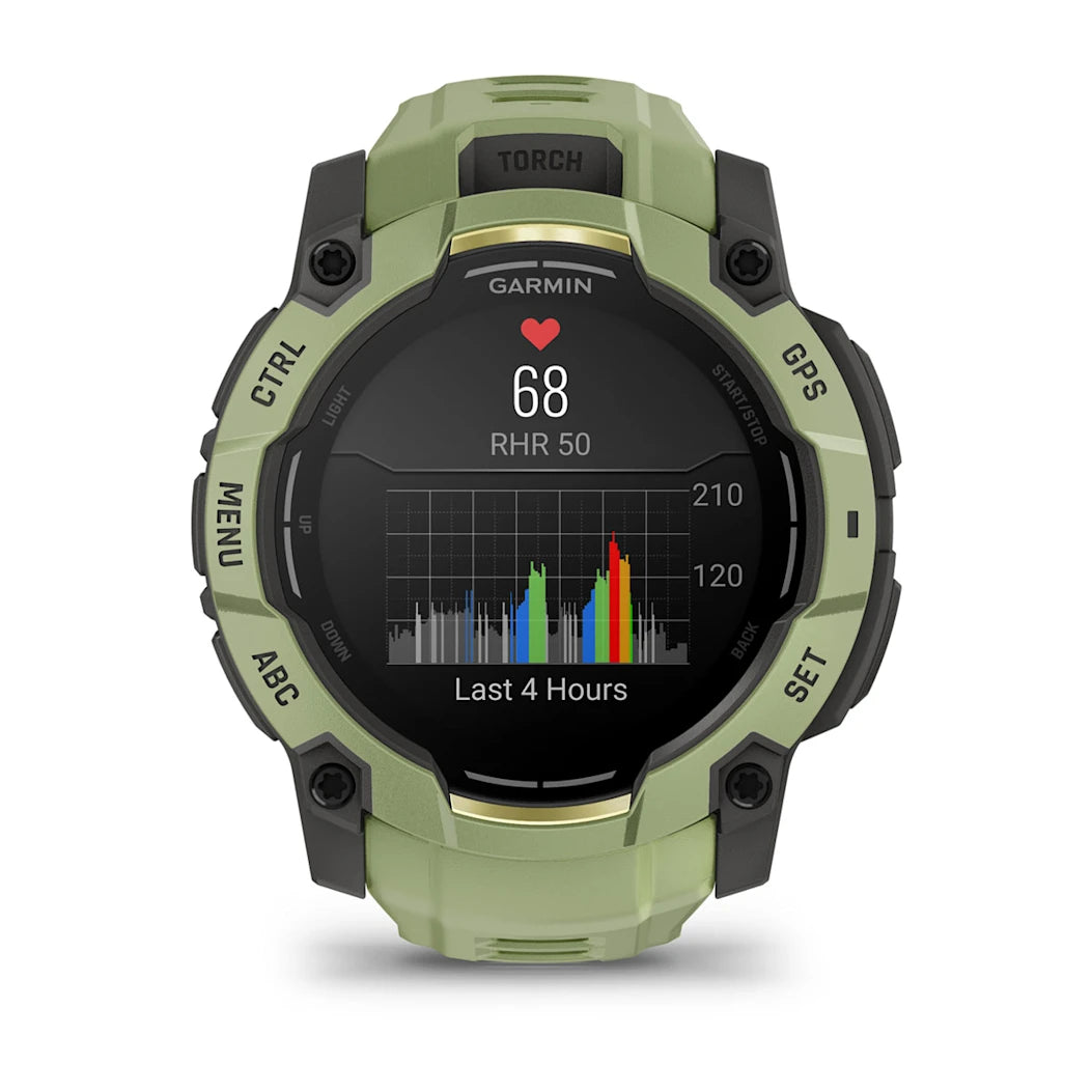 Garmin Instinct 3 – 50 mm AMOLED Fern Green with Fern Green Band
