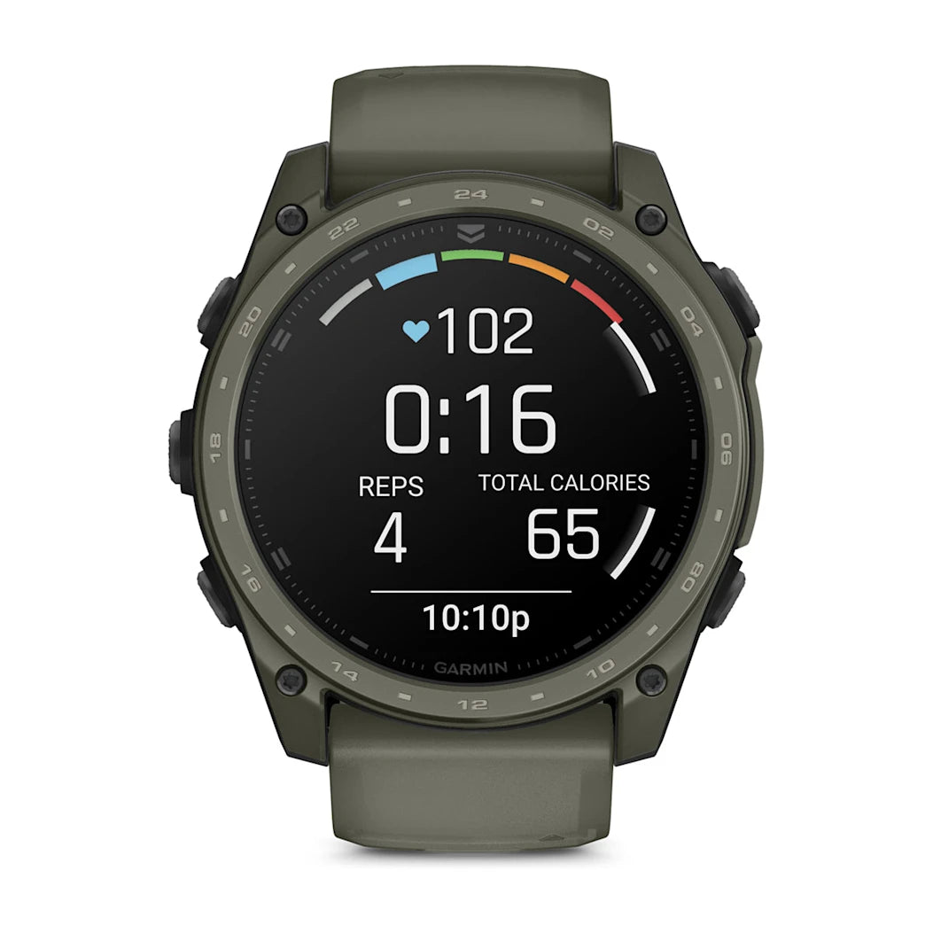 Garmin tactix 8 – 51 mm AMOLED Cerakote Coating Includes Applied Ballistics Ultralight Solver and Olive Drab Cerakote Coating