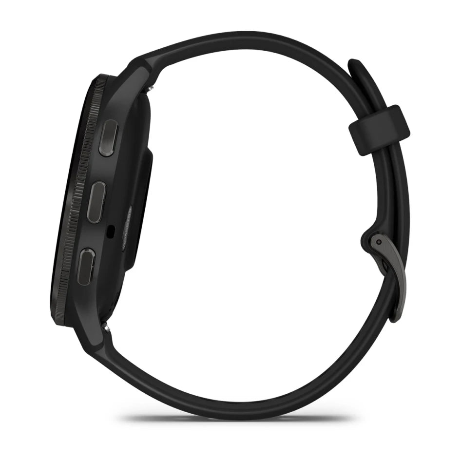 Garmin Venu 3 Slate Stainless Steel Bezel with Black Case and Silicone Band Smartwatch