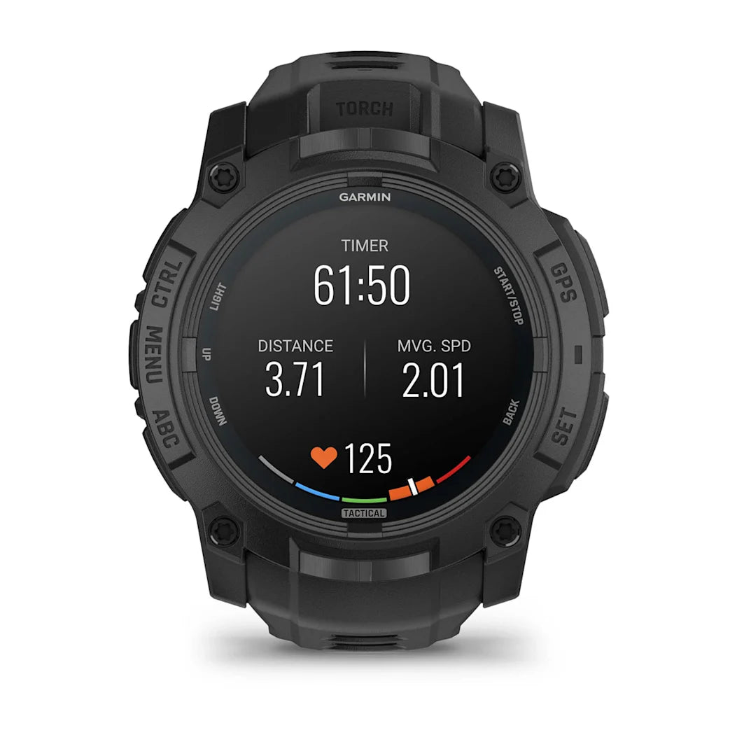 Garmin Instinct 3 – 50 mm AMOLED Tactical Edition Black with Black Band