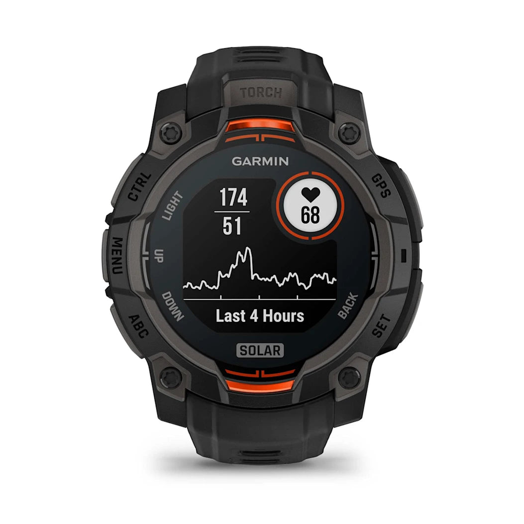 Garmin Instinct 3 – 45 mm Solar Black with Black Band