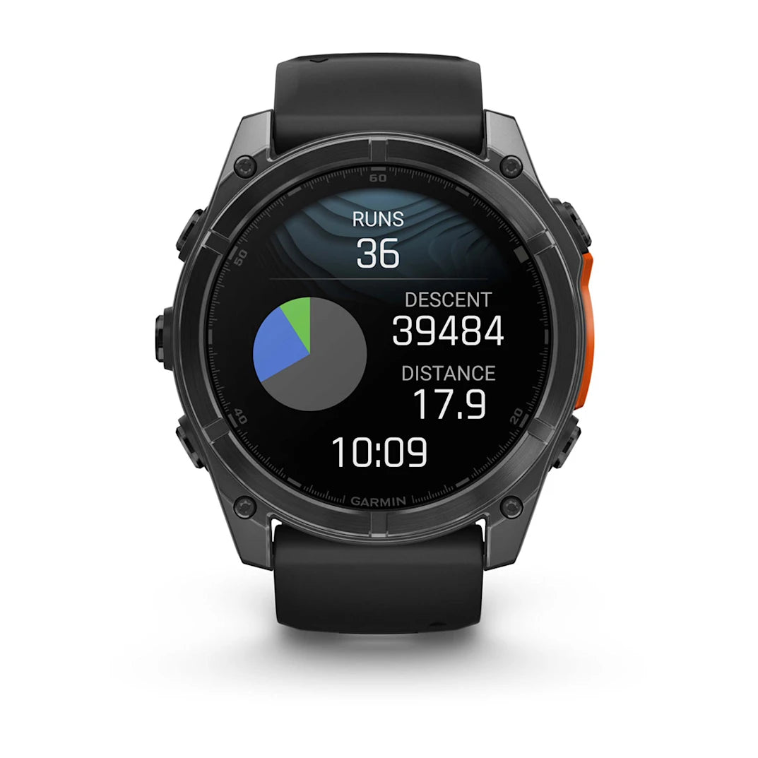 Garmin fēnix 8 – 51 mm AMOLED Slate Gray with Black Silicone Band