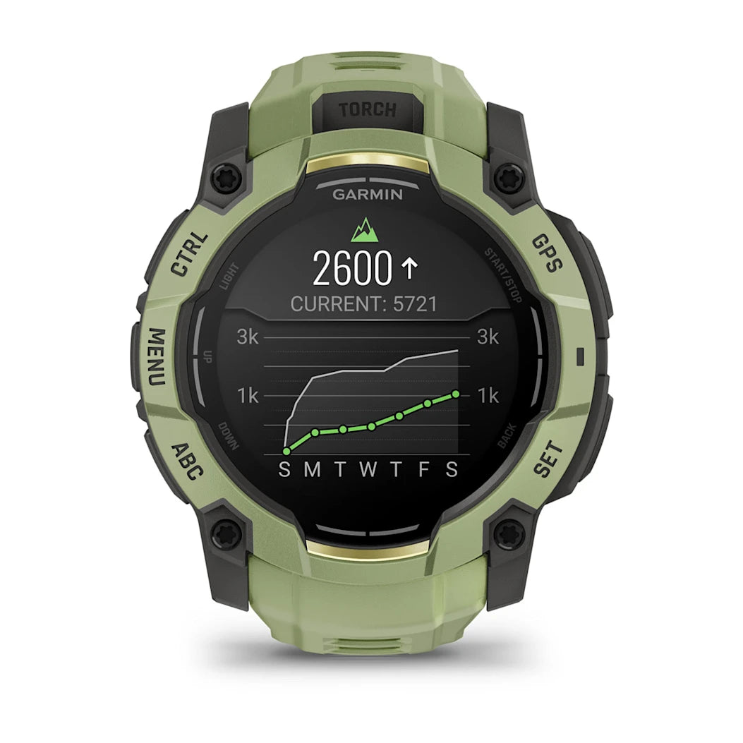 Garmin Instinct 3 – 50 mm AMOLED Fern Green with Fern Green Band