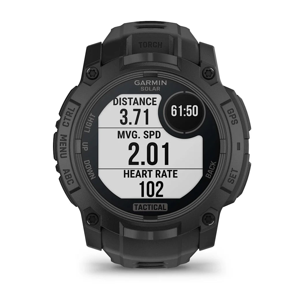 Garmin Instinct 3 – 50 mm Solar Tactical Edition Black with Black Band