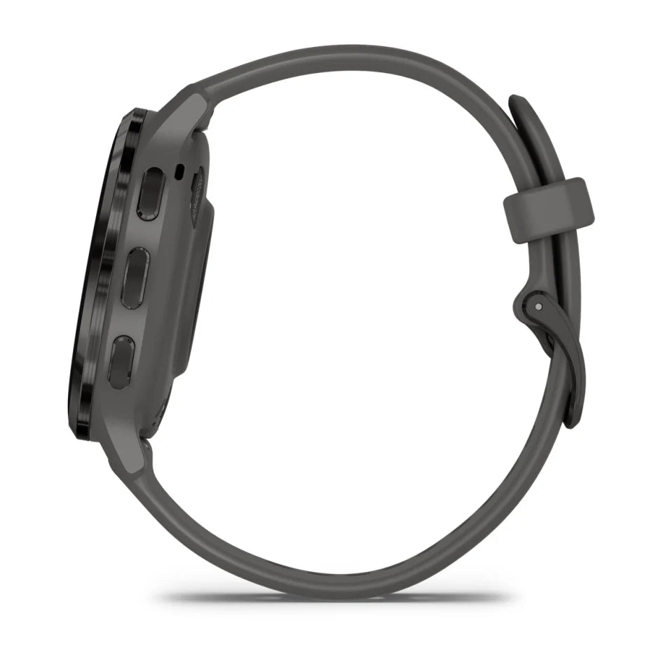 Garmin Venu 3S Slate Stainless Steel Bezel with Pebble Gray Case and Silicone Band Smartwatch