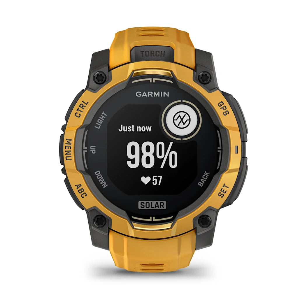 Garmin Instinct 3 – 45 mm Solar Sunburst with Sunburst / Gray Band