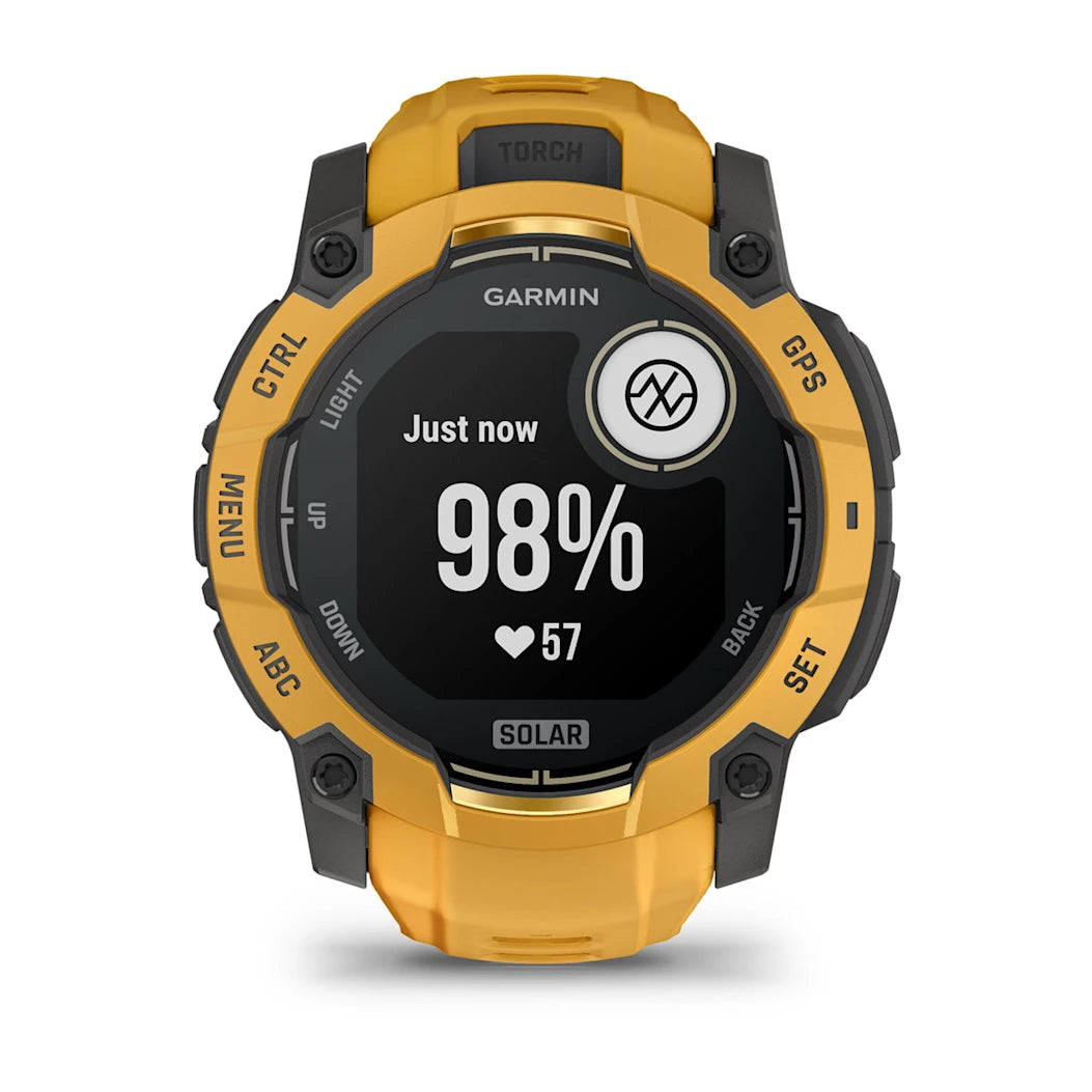 Garmin Instinct 3 – 50 mm Solar Sunburst with Sunburst / Gray Band