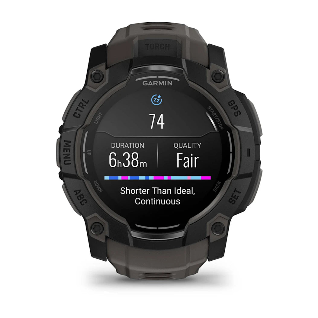 Garmin Instinct 3 – 50 mm AMOLED Black with Charcoal Band