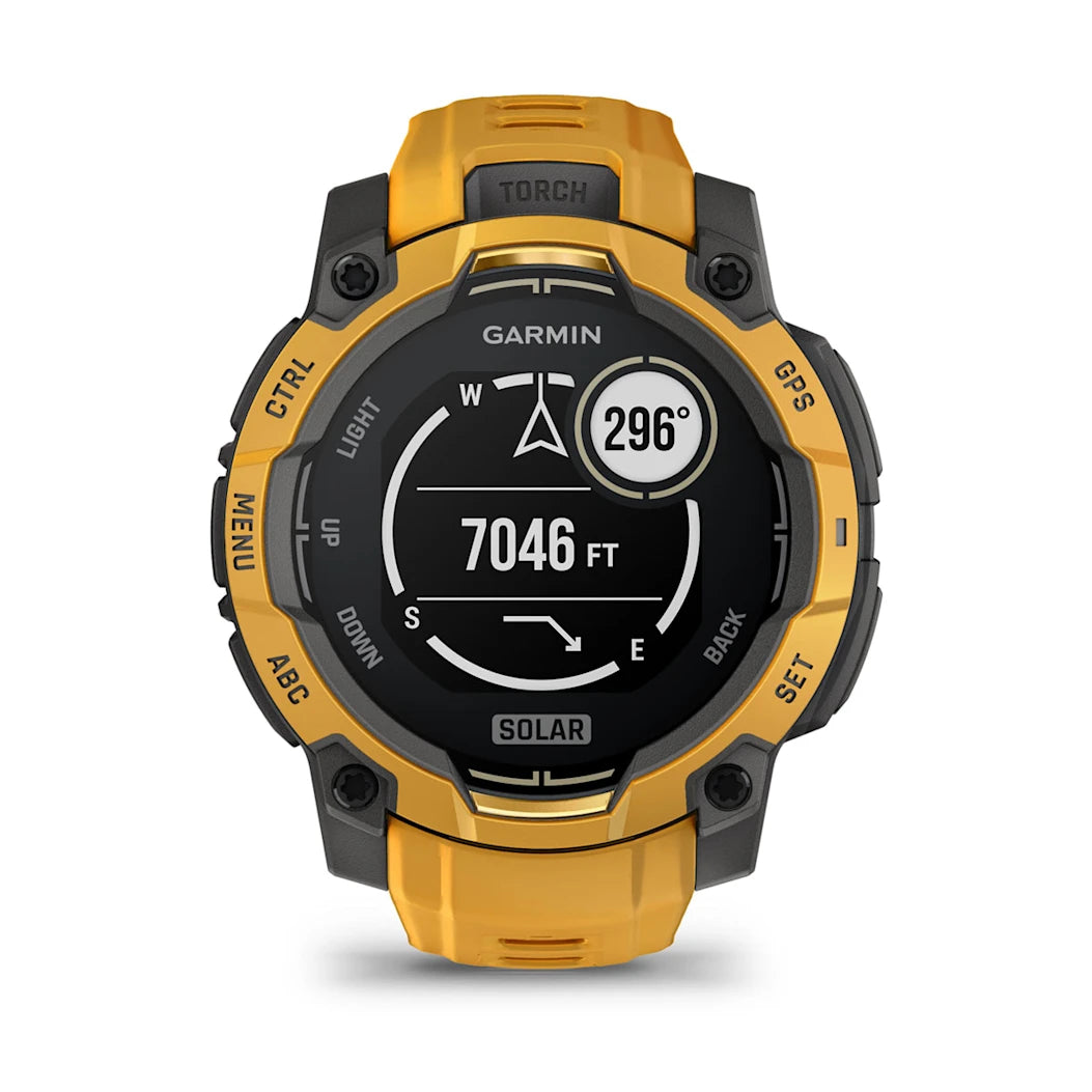 Garmin Instinct 3 – 45 mm Solar Sunburst with Sunburst / Gray Band