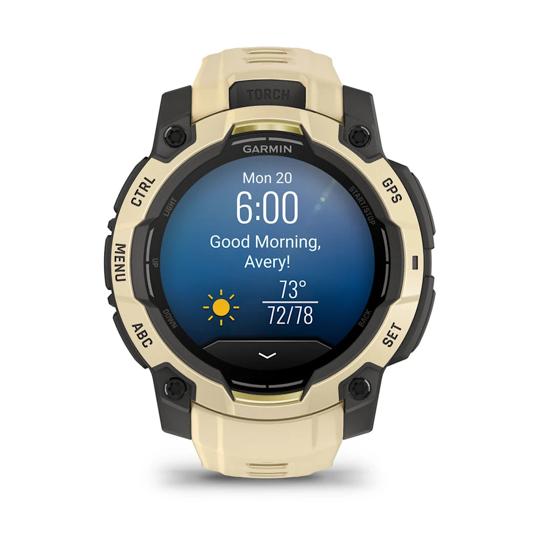 Garmin Instinct 3 – 45 mm AMOLED Citrine with Citrine Band