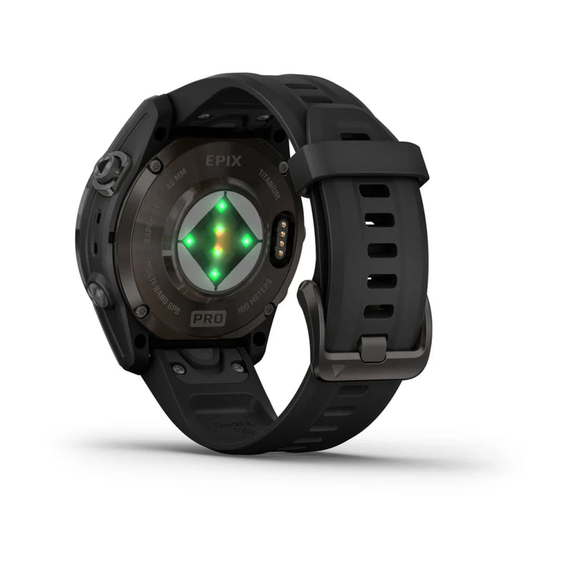 Garmin epix™ Pro (Gen 2) – Sapphire Edition Carbon Gray DLC Titanium with Black Band 42 mm