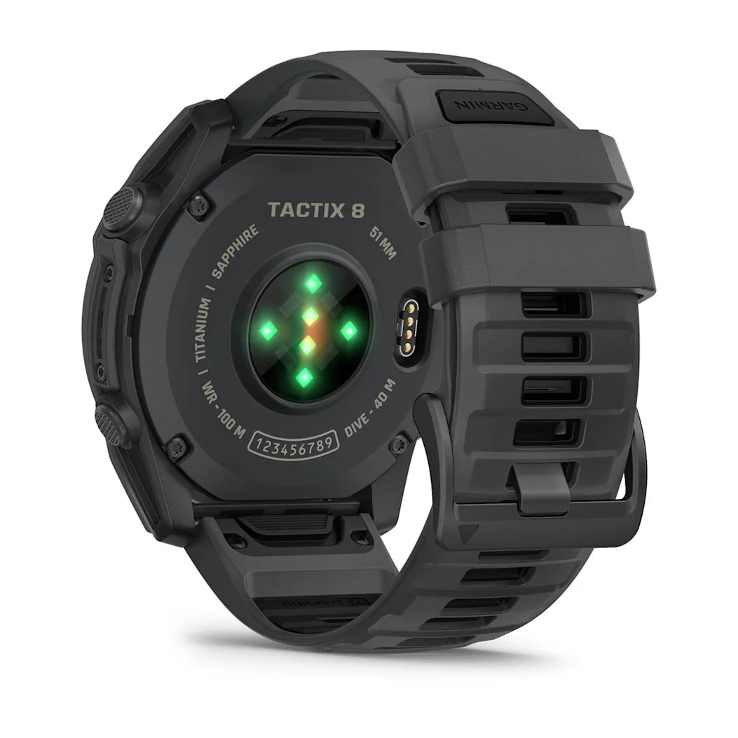Garmin tactix 8 – 51 mm AMOLED Cerakote Coating Includes Applied Ballistics Ultralight Solver and Slate Gray Cerakote Coating