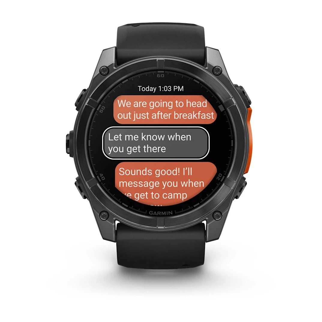 Garmin fēnix 8 – 51 mm AMOLED Slate Gray with Black Silicone Band