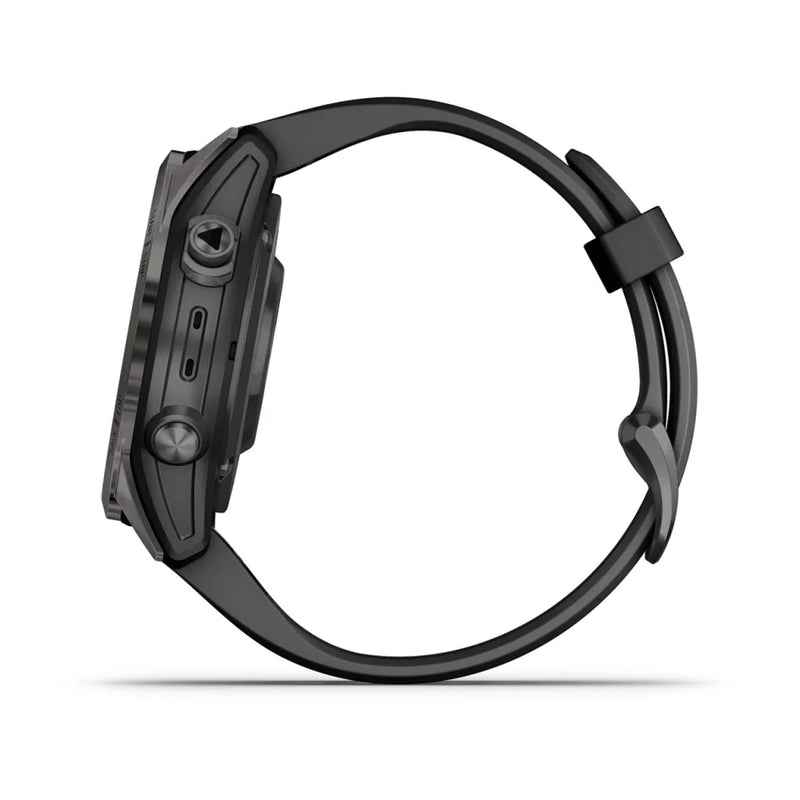 Garmin fēnix 7S Pro – Sapphire Solar Edition Carbon Gray DLC Titanium with Black Band