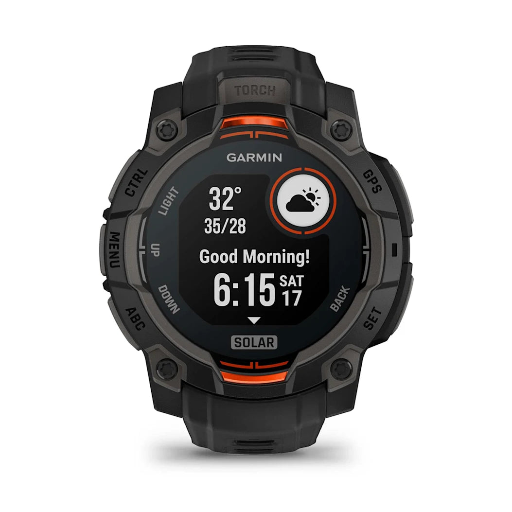 Garmin Instinct 3 – 45 mm Solar Black with Black Band
