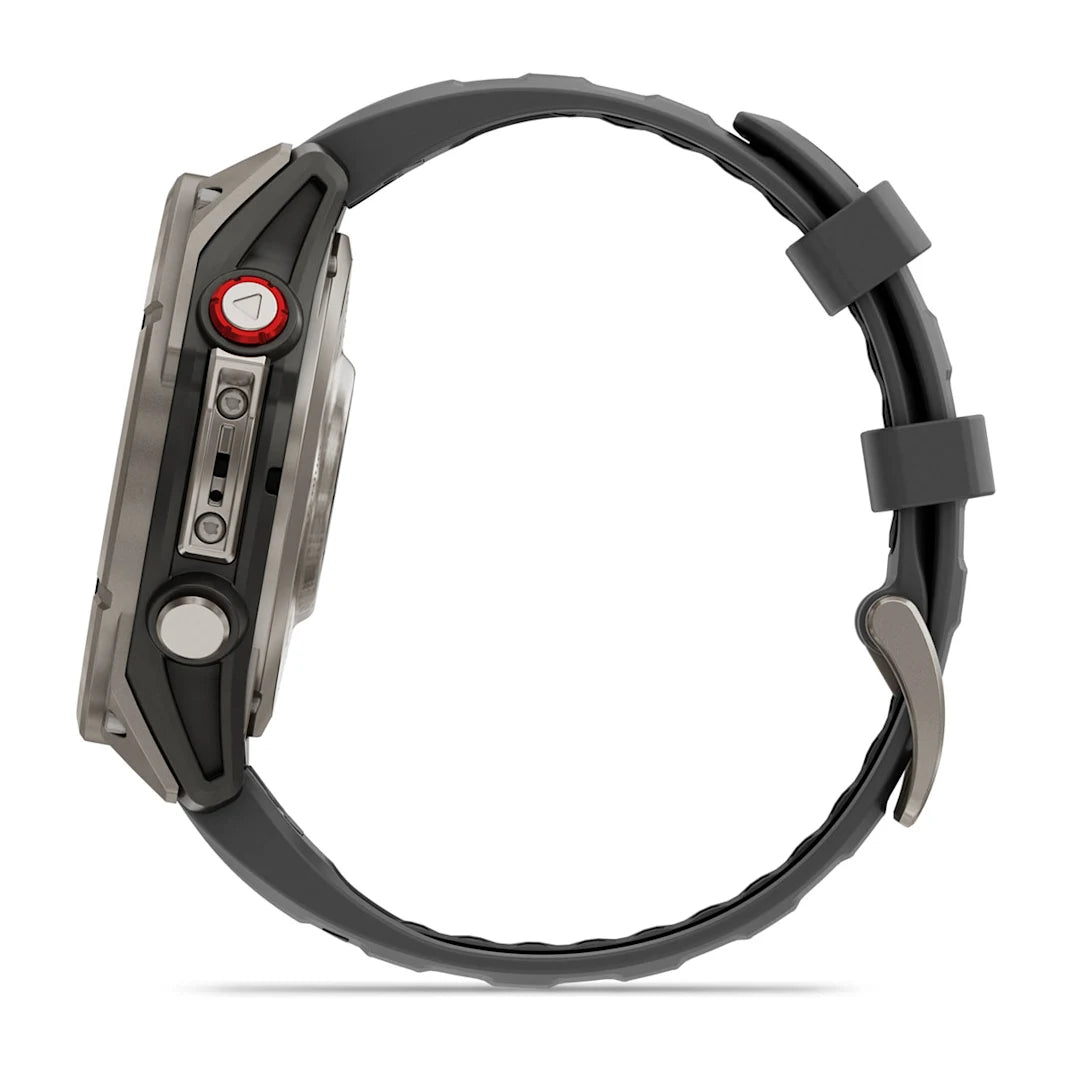 Garmin fēnix 8 Pro 47 mm AMOLED Sapphire Titanium with Graphite / Black Silicone Band