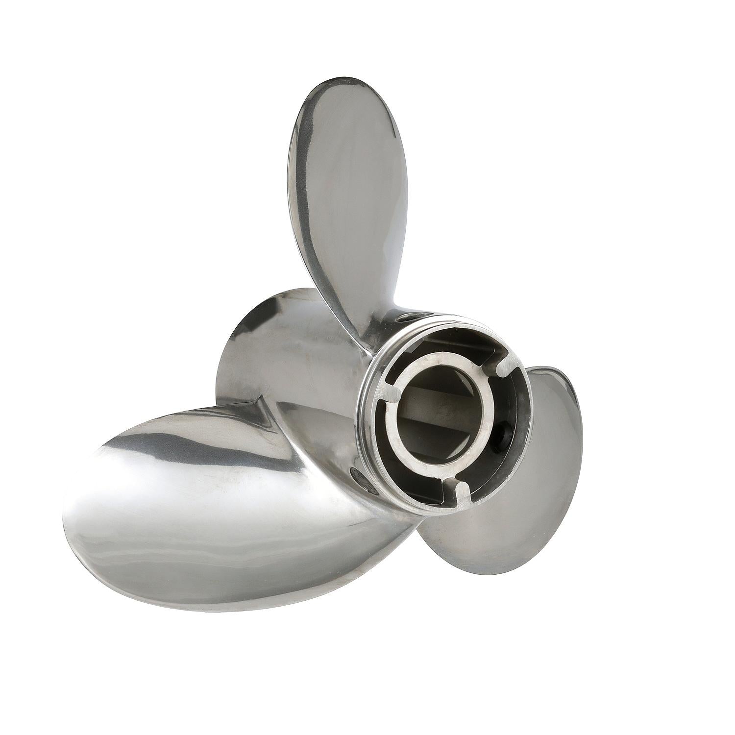 Quicksilver Thunderbolt Propeller High Polished Stainless Finish, 15.3" Diameter x 19" Pitch, Left Hand Rotation