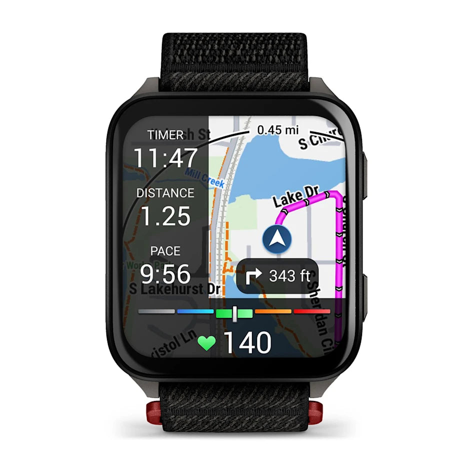 Garmin Venu X1 Black with Slate Titanium Caseback and Black ComfortFit Nylon Band Smartwatch