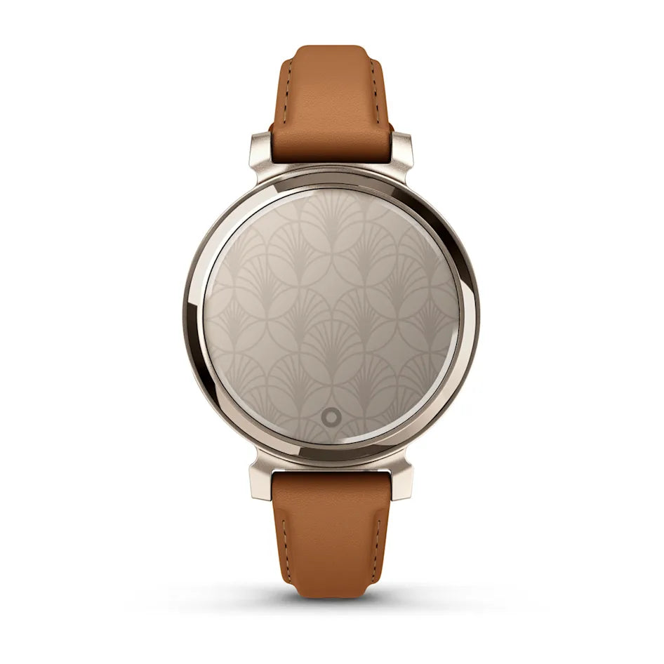 Garmin Lily 2 Classic Cream Gold with Tan Leather Band Smartwatch
