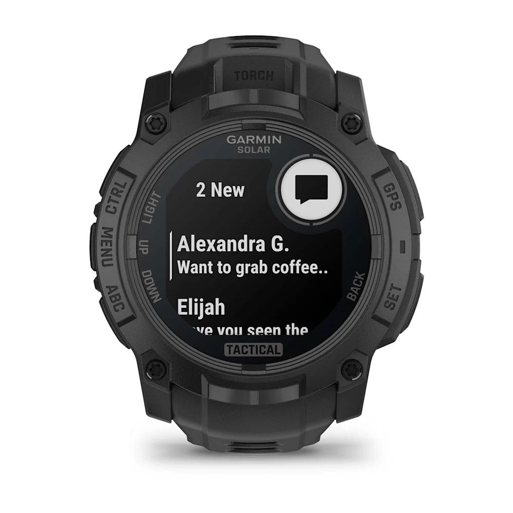 Garmin Instinct 3 – 50 mm Solar Tactical Edition Black with Black Band