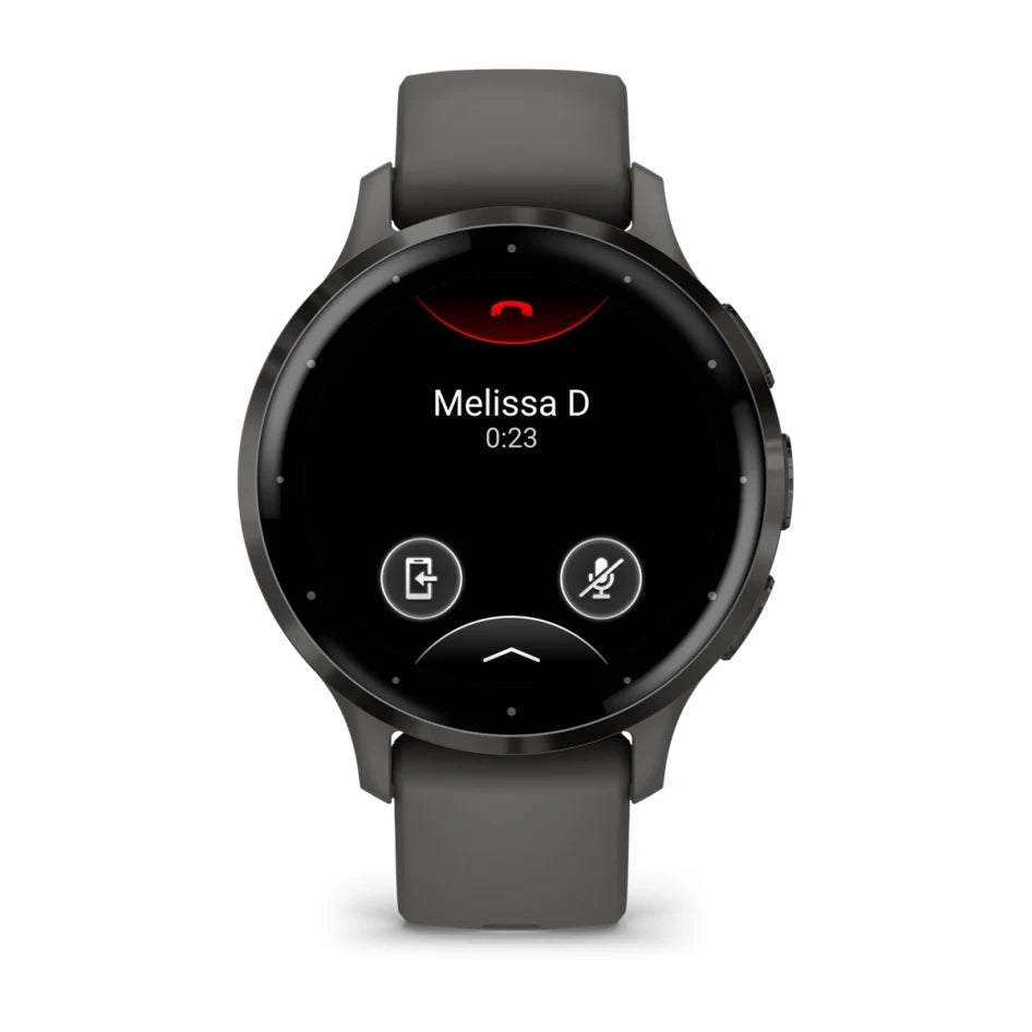Garmin Venu 3S Slate Stainless Steel Bezel with Pebble Gray Case and Silicone Band Smartwatch