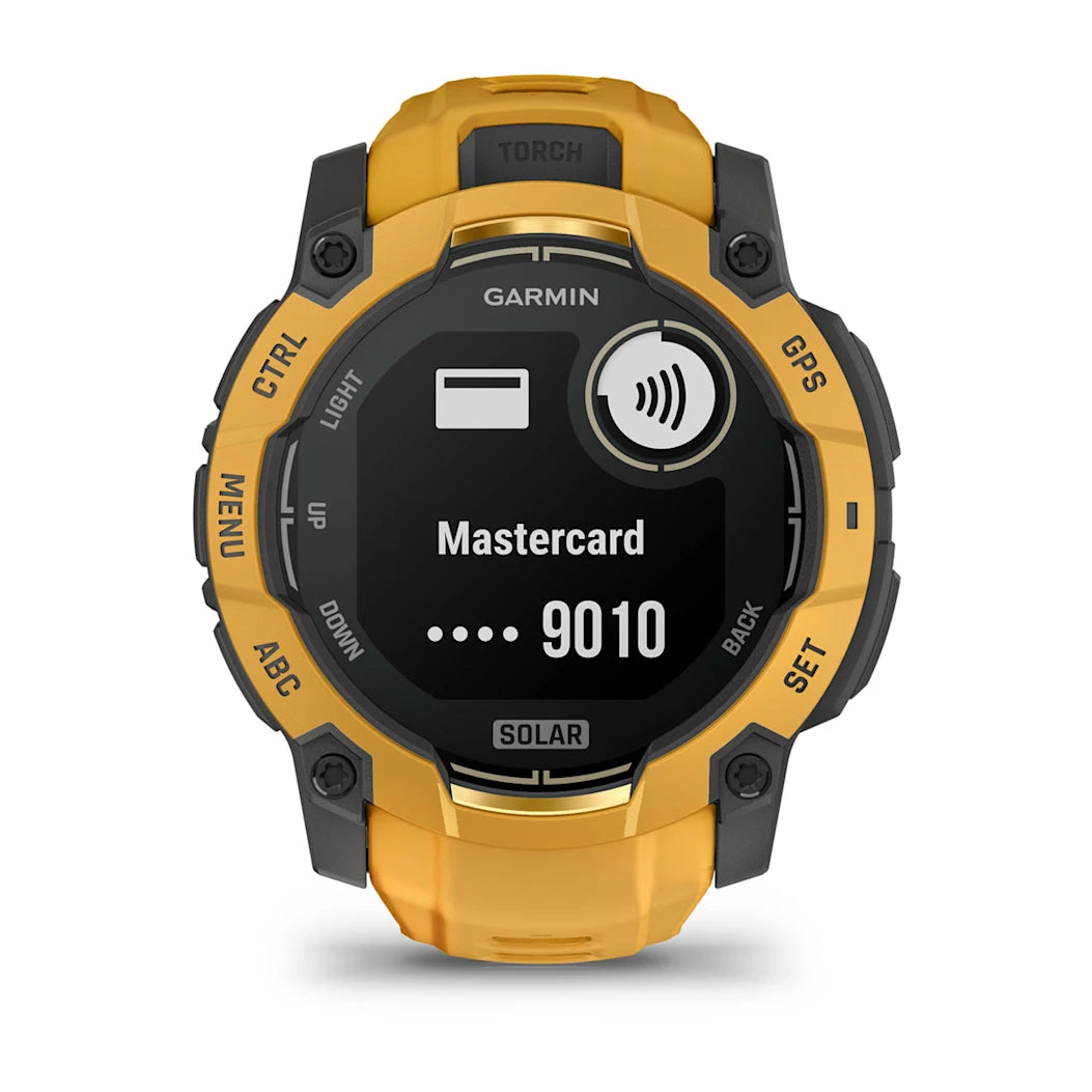 Garmin Instinct 3 – 50 mm Solar Sunburst with Sunburst / Gray Band