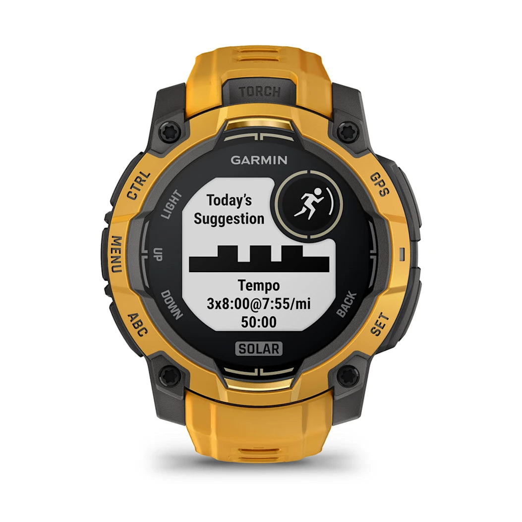 Garmin Instinct 3 – 45 mm Solar Sunburst with Sunburst / Gray Band